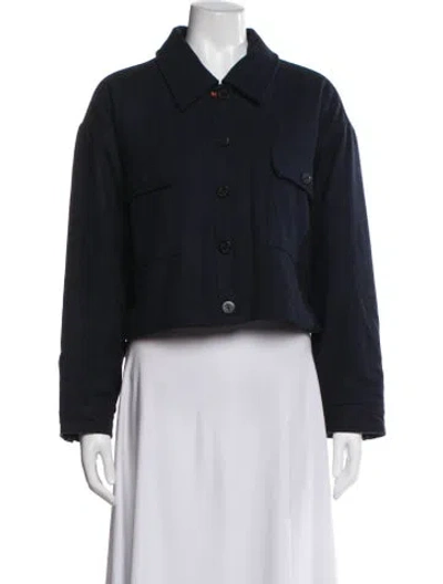 Pre-owned Clare V Wool Jacket In Blue