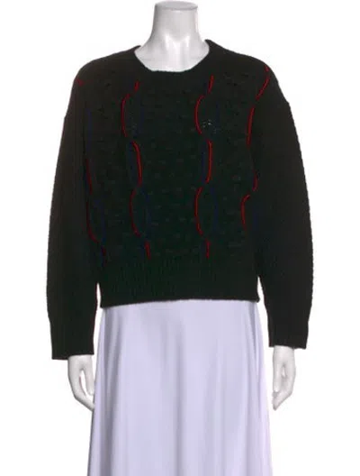 Pre-owned Clare V Wool Patterned Sweater In Black