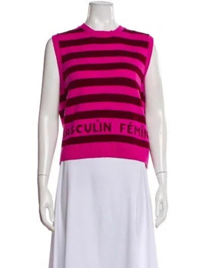 Pre-owned Clare V Wool Striped Sweater In Multi