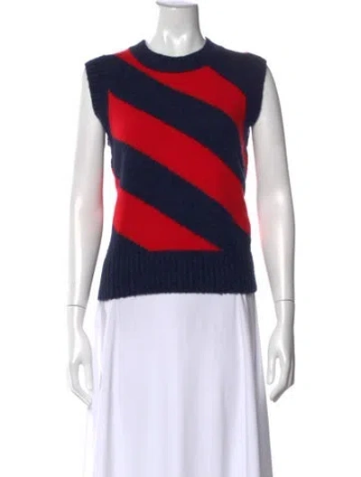 Pre-owned Clare V Wool Striped Top In Blue