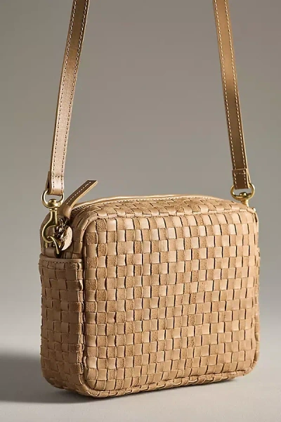 Clare V Woven Midi Sac Crossbody Bag In White