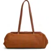 Clare V . Yvette Nubuck Leather Shoulder Bag In Brown