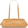 Clare V . Yvette Stud Leather Shoulder Bag In Brown