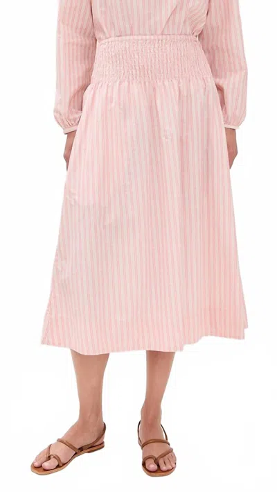 CLARE V ZOE SKIRT IN PEONY