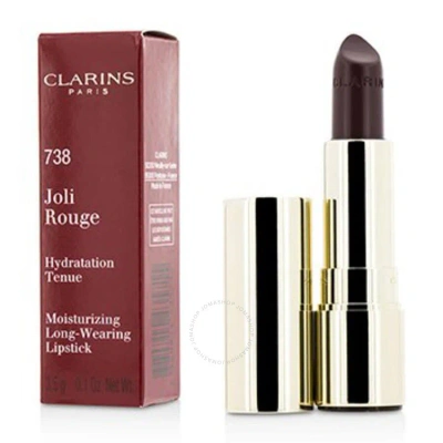 Clarins - Joli Rouge (long Wearing Moisturizing Lipstick) - # 738 Royal Plum  3.5g/0.1oz