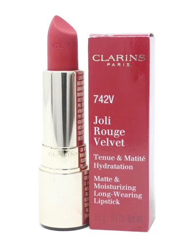 Clarins 0.1oz 742v Joli Rouge Joli Rouge Long Wearing Lipstick In White