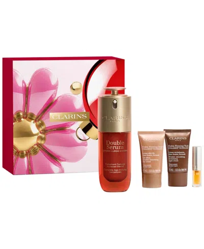 Clarins 4-piece Double Serum & Extra-firming Anti-aging Skincare Gift Set In No Color