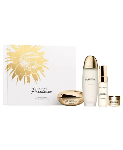 Clarins 4-piece Precious The Complete Ritual Age-defying Skincare Gift Set In No Color