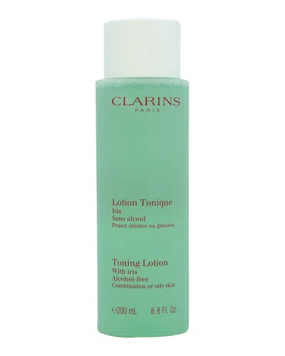 Clarins 6.8oz Toning Lotion With Iris - Combination Or Oily Skin In Transparent