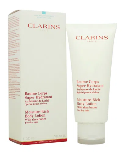 Clarins 7oz Moisture Rich Body Lotion With Shea Butter In White