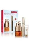 Clarins Double Eye Serum Firming & Hydrating Anti-aging Set (limited Edition) $126 Value In No Color