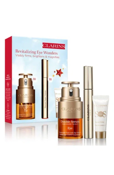 Clarins Double Eye Serum Firming & Hydrating Anti-aging Set (limited Edition) $126 Value In No Color