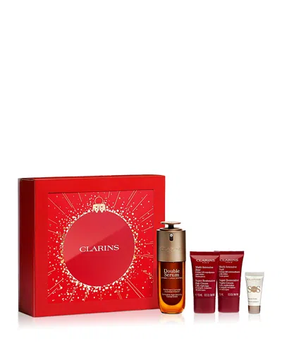 Clarins Double Serum & Super Restorative Anti-aging Skincare Gift Set ($231 Value)