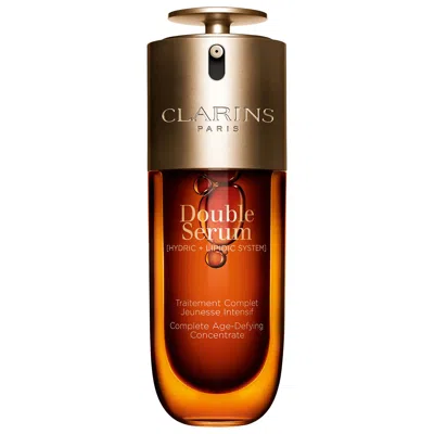 Clarins Double Serum Anti-aging To Firm, Boost Radiance And Refine Pores 1.7 oz / 50 ml In Brown