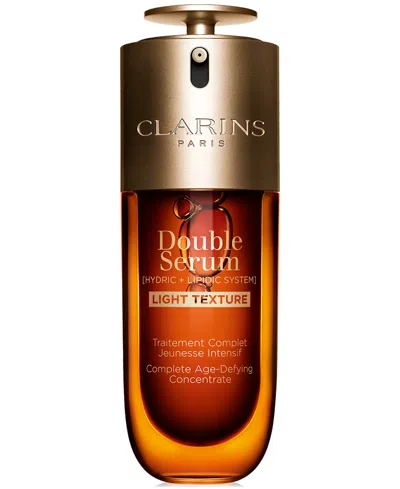 Clarins Double Serum Light Texture Anti Aging To Firm, Boost Radiance, Refine Pores, 1.7 Oz. In No Color