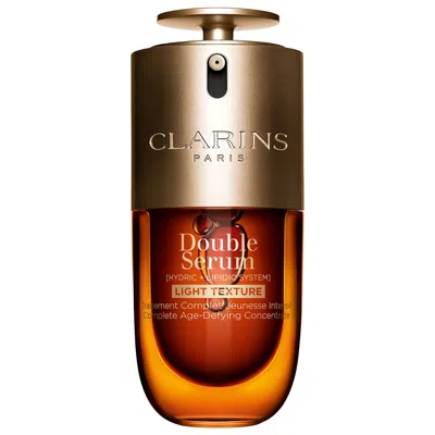 CLARINS DOUBLE SERUM LIGHT TEXTURE ANTI AGING TO FIRM, BOOST RADIANCE, REFINE PORES 1 OZ / 30 ML