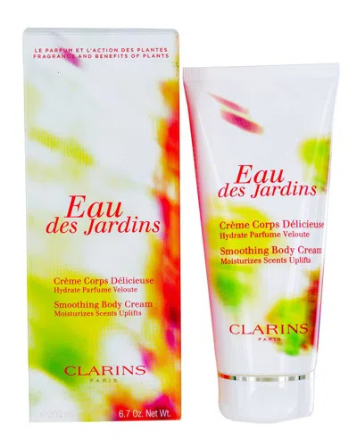 Clarins Eau Des Jardins Smoothing Body Cream In White