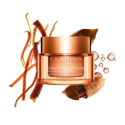 Clarins Extra-firming Energy Refillable Moisturizer With Collagen Polypeptide + Niacinamide 1.7 Oz. In Orange