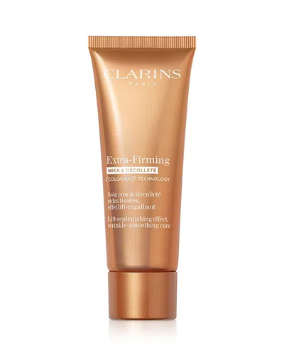 Clarins Extra Firming Neck & Decollete Cream With Collagen Polypeptide & Niacinamide 2.5 Oz. In Brown