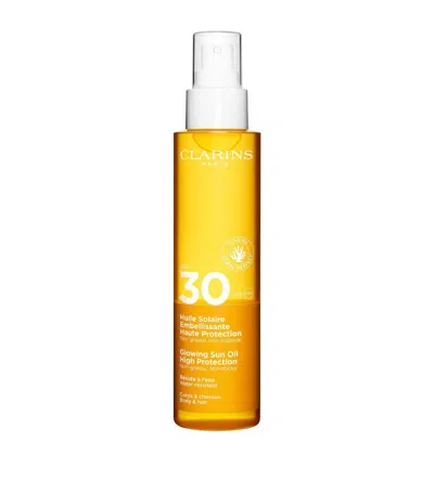 Clarins Glowing Sun Oil High Protection Spf 30 (150ml) In Multi