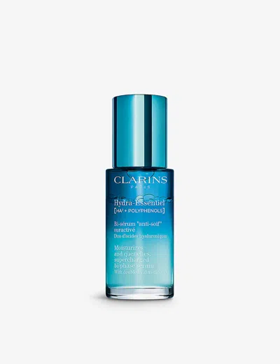 Clarins Hydra-essentiel Bi-phase Face Serum With Double Hyaluronic Acid In Blue