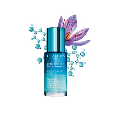 Clarins Hydra-essentiel Bi-phase Face Serum With Double Hyaluronic Acid In Blue