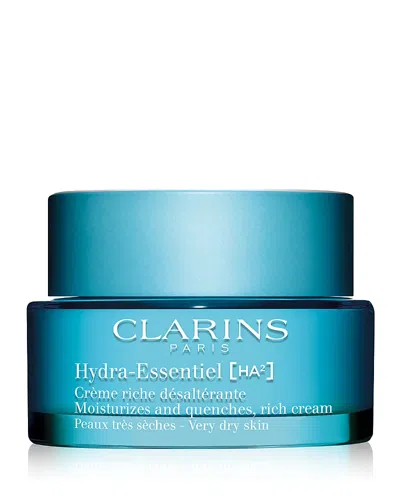 Clarins Hydra Essentiel Rich Moisturizer With Double Hyaluronic Acid 1.6 Oz. In Blue