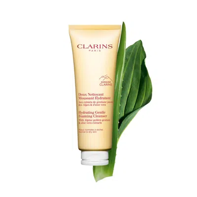 Clarins Hydrating Gentle Foaming Face Cleanser With Aloe Vera 4.2 Oz. In White