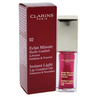 Clarins Instant Light Lip Comfort Oil - 02 Raspberry By  For Women - 0.1 oz Lip Oil
