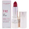 Clarins Ladies Joli Rouge Satin Lipstick 0.1 oz 742 Joli Rouge Makeup 3666057117008 In Red