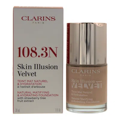Clarins Ladies Skin Illusion Velvet Foundation 1.0 oz 108.3n Organza Makeup 3380810482430