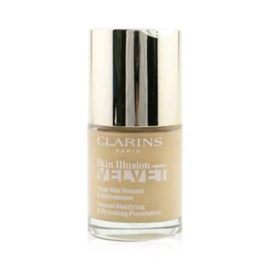 Clarins Ladies Skin Illusion Velvet Natural Matifying & Hydrating Foundation 1 oz # 112c Amber Makeu