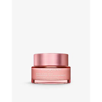 Clarins Multi-active Day Cream Dry Skin 100ml In White