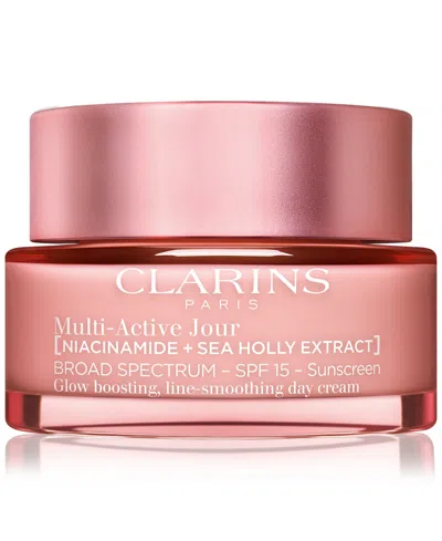 Clarins Multi-active Day Moisturizer Spf 15 For Lines, Pores & Glow, 1.7 Oz. In Transparent