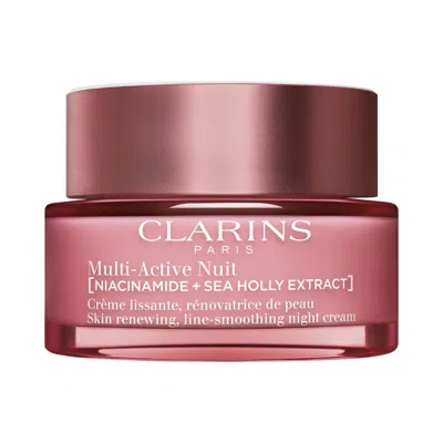CLARINS MULTI-ACTIVE NIGHT MOISTURIZER FOR LINES, PORES, GLOW WITH NIACINAMIDE 1.7 OZ / 50 ML