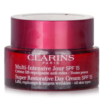 Clarins Multi Intensive Jour Super Restorative Day Cream Spf 15 1.7 oz Skin Care 3666057064517 In White