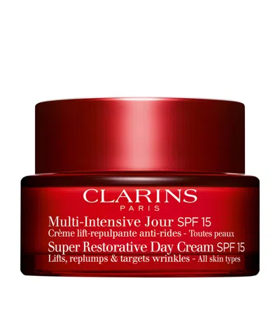 Clarins Multi-intensive Super Restorative Day Cream Spf 15 In White