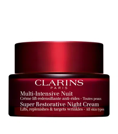 Clarins Multi-intensive Super Restorative Night Cream In White