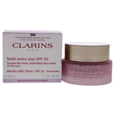 Clarins Multi-active Day Cream Spf 20 - All Skin Types By  For Unisex - 1.7 oz Cream In Pink