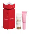 Clarins Prime & Pout Stocking Filler Gift Set In Multi