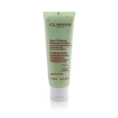 Clarins Purifying Gentle Foaming Cleanser With Alpine Herbs & Meadowsweet Extracts 4.2 oz Combinatio In White