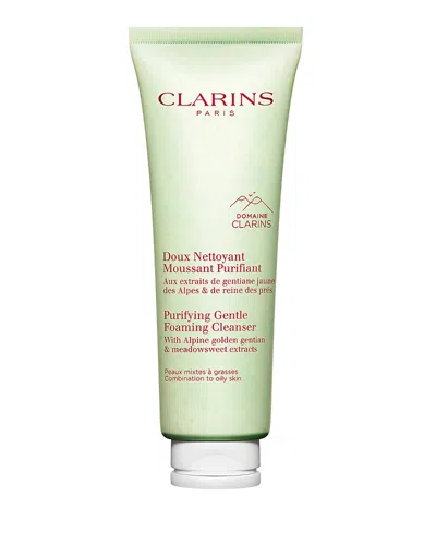 Clarins Purifying Gentle Foaming Face Cleanser With Salicylic Acid 4.2 Oz. In White