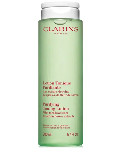 CLARINS PURIFYING TONING LOTION WITH MEADOWSWEET, 6.7 OZ.