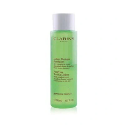 Clarins Purifying Toning Lotion With Meadowsweet & Saffron Flower Extracts 6.7 oz Combination To Oil In White