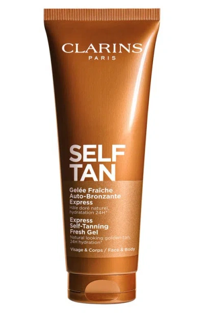 Clarins Self-tanning Gel Face & Body Tanner In Transparent