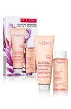 Clarins Soothing Cleansing Skincare Set ($48 Value) In Transparent