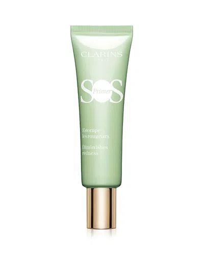 CLARINS SOS COLOR CORRECTING & HYDRATING MAKEUP PRIMER - GREEN 1 OZ.