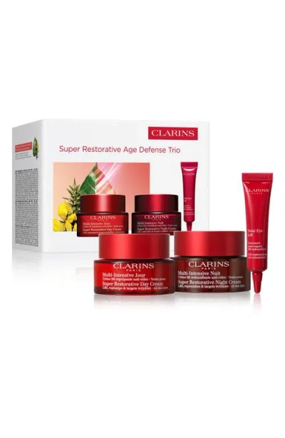 Clarins Super Restorative Anti Aging Day & Night Set $322 Value In No Color