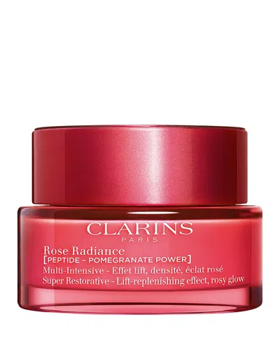 Clarins Super Restorative Rose Radiance Peptide Face Moisturizer 1.7 Oz. In White