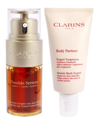 Clarins Unisex Double Serum Complete Age Control Concentrate Kit In Transparent